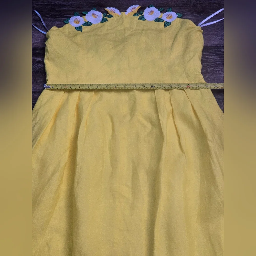 Fanm Mon Citron White Full Bloom Rose Embroidered Size XL - Picture 15 of 16